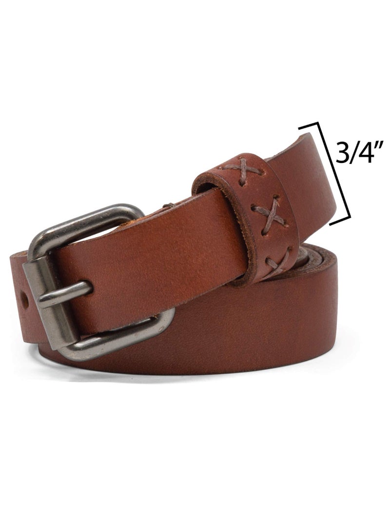 Timberland Women's Casual Leather Belt for Jeans, Brown (Skinny), Medium (33-39) - Image 2
