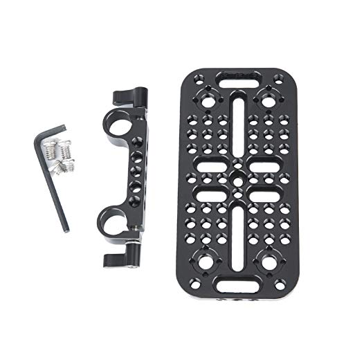 NICEYRIG Camera Cheese Mounting Plate with 15mm Rod Clamp, Top Plate for DSLR Rig System Battery Converter Box - Image 3