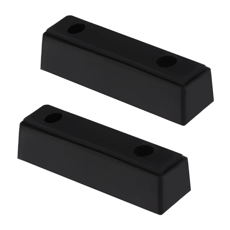 ECSiNG 2PCS Rubber Bump Stop Buffer Bumper Anti-Collision Block for Truck Trailer Motorhome Heavy Door Steel Door Vehicle 210x50x50mm Black - Image 1