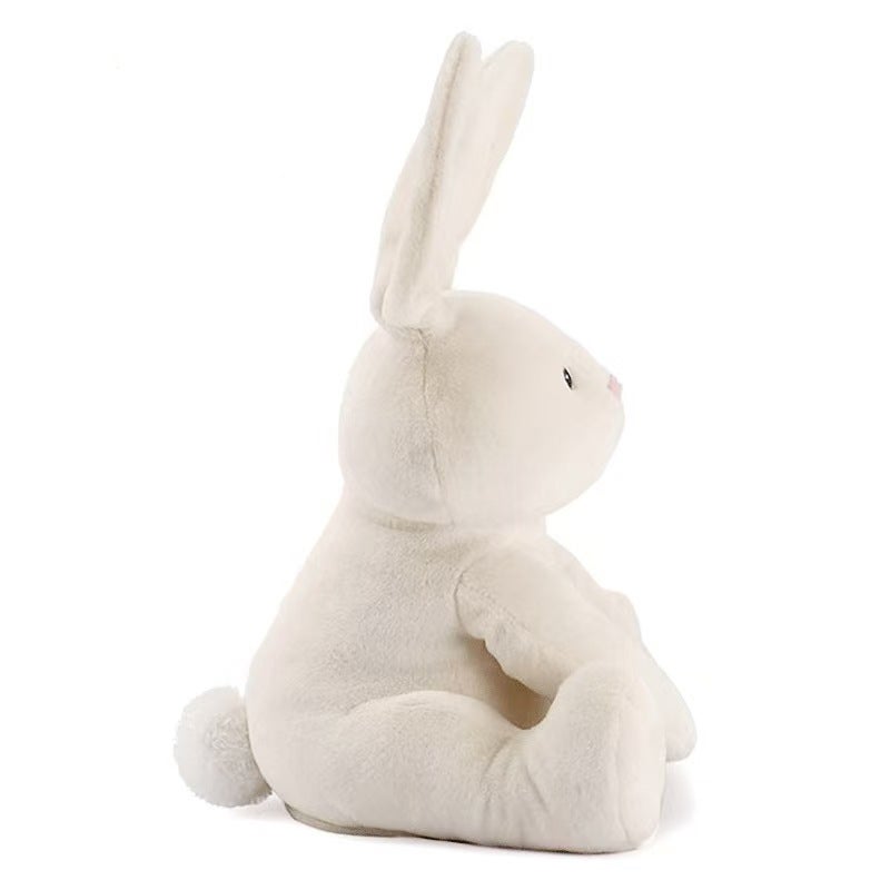 Cute Singing Peekaboo Bunny and Elephant Plush Toys - Image 3