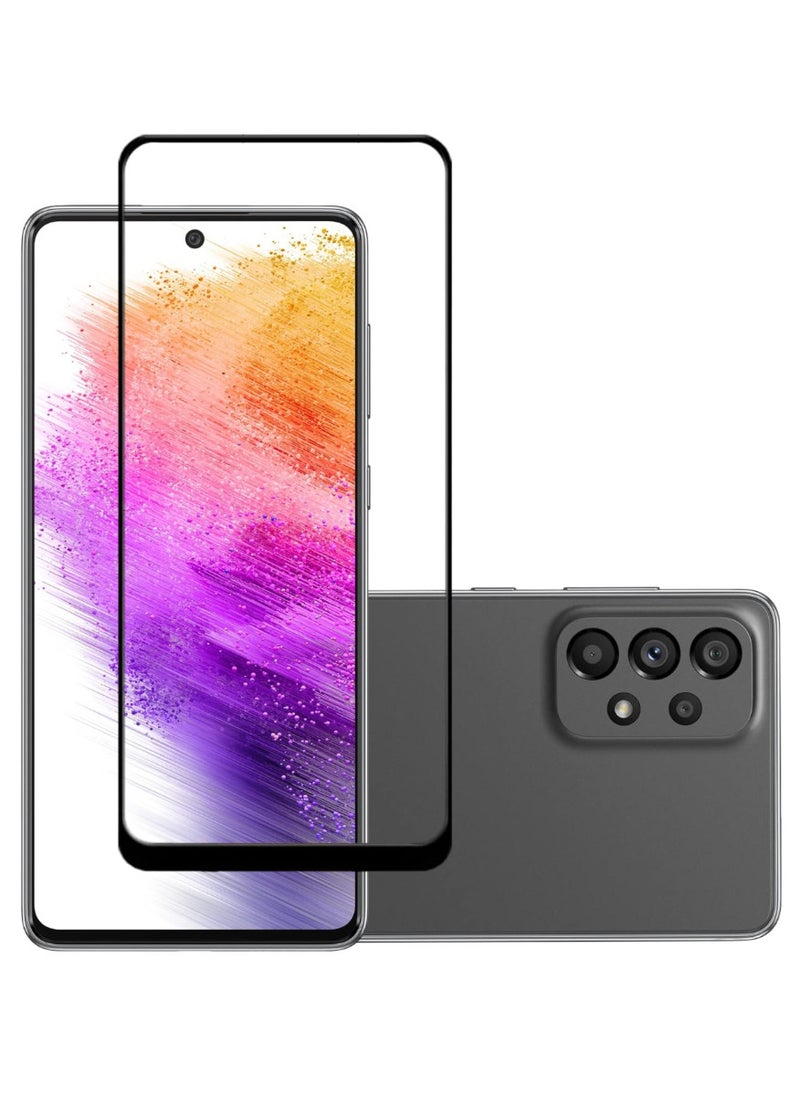 ACLIX Antistatic ESD Dustproof Premium Quality High Definition Tempered Glass Screen Protector Designed For Samsung Galaxy A73 5G - Image 1