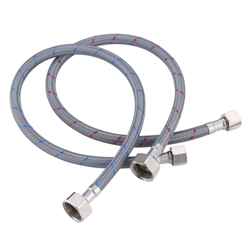 ARCORA 72 Long Faucet Hose Connects Bathroom Kitchen Sink to Water Supply cUPC Faucet Supply Lines 38 Comp x 12 Comp 2Pcs 1 Pair
