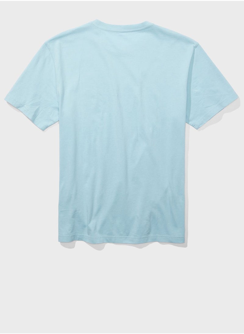 American Eagle - Graphic Crew Neck T-Shirt - Image 1