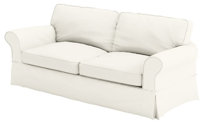 THE COTTON SOFA COVER ONLY FITS POTTERY BARN PB COMFORT GRAND ROLL ARM SOFA A DURABLE SOFA SLIPCOVER REPLACEMENT BEIGE BOX EDGE