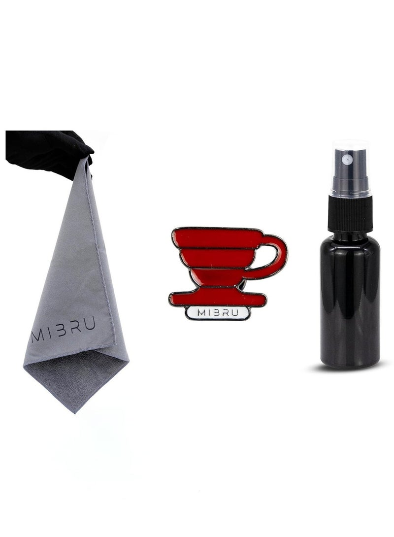 MIBRU V60 Pour Over Coffee Maker Kit – 10-Piece Specialty Coffee Set with Professional Scale & Timer, Electronic Coffee Grinder, 480ml Slim Neck Manual Kettle, Glass Server, 02 Paper Filters, Coffee Funnel, Barista Towel, Cleaning Brushes & Accessories - Image 4