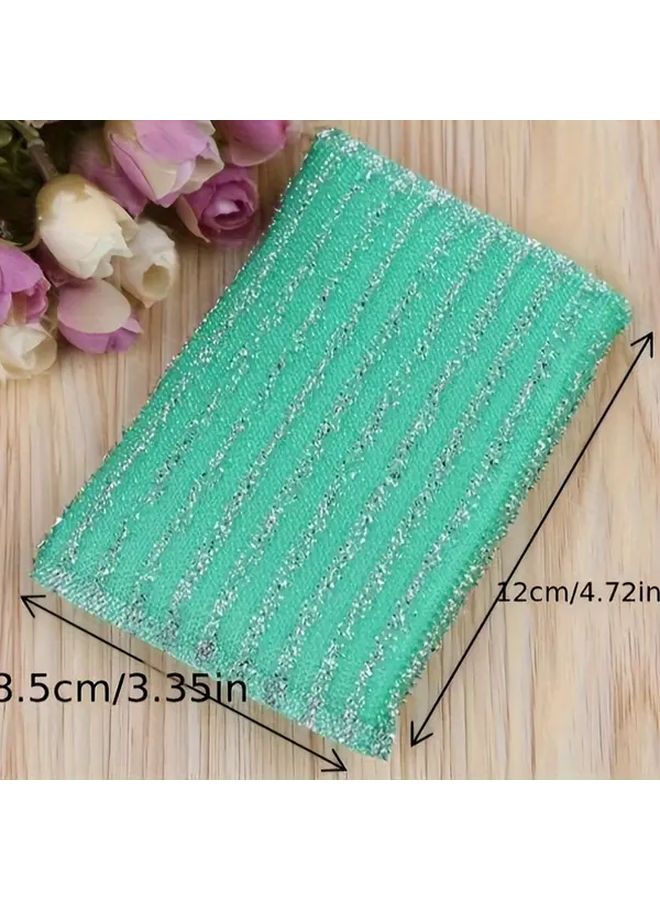 4 Pack Assorted Varieties Multi Purpose Reusable Scrub Sponges Non Scratch Cleaning Pads For Kitchen And Living Room - Image 3