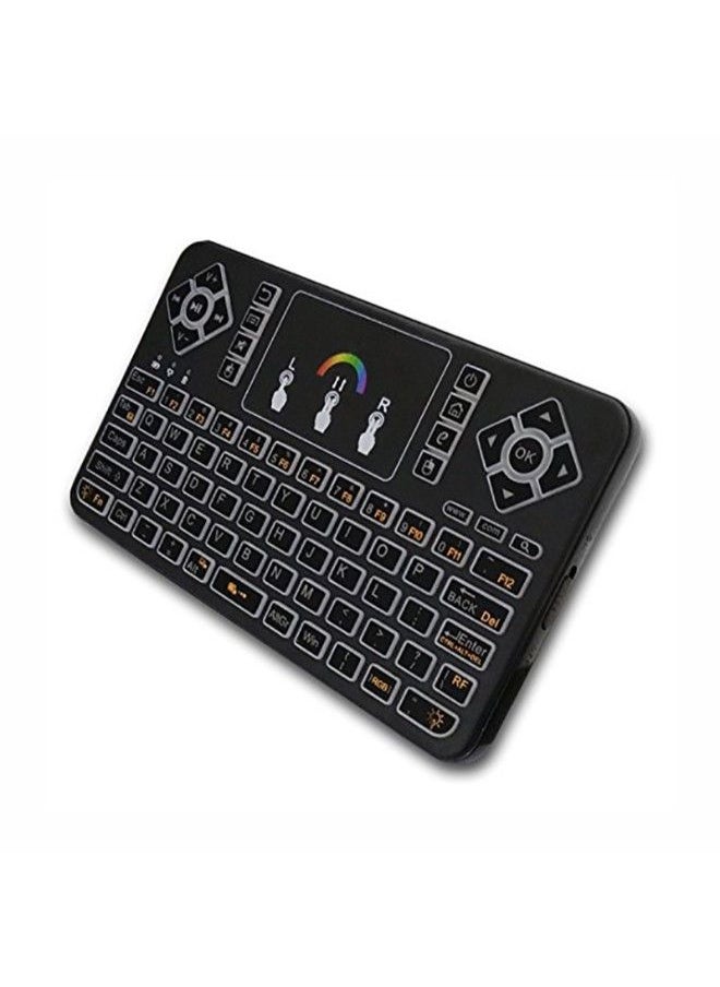 NIBEMINENT Q9 Mini Wireless Bluetooth Keyboard With Mouse Touchpad Black  - Image 2