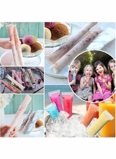 Y&D 100 Disposable Ice Popsicle Mold Bags with Funnel, for Healthy Snacks, Juice & Fruit Smoothies  - Image 3