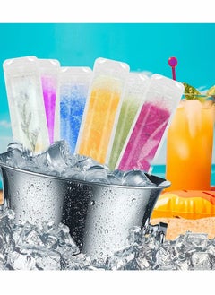 Y&D 100 Disposable Ice Popsicle Mold Bags with Funnel, for Healthy Snacks, Juice & Fruit Smoothies  - Image 2