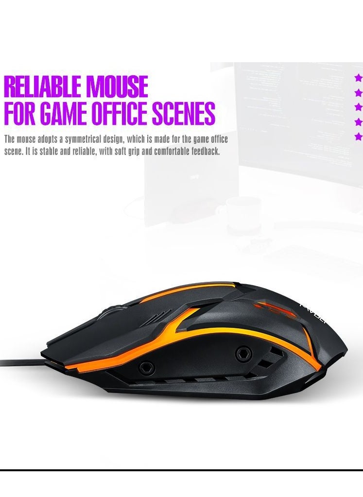 T-WOLF - Gaming Mouse 104 Keys Gaming Keyboard ,Waterproof RGB Color Suitable for PC/Ps4/Xbox Gamers, Android PUBG CODM Genshin Diablo All Games - Image 1