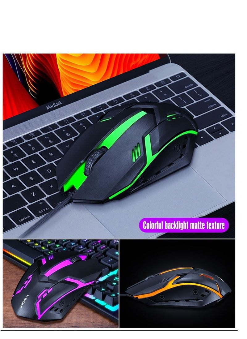 T-WOLF - Gaming Mouse 104 Keys Gaming Keyboard ,Waterproof RGB Color Suitable for PC/Ps4/Xbox Gamers, Android PUBG CODM Genshin Diablo All Games - Image 1