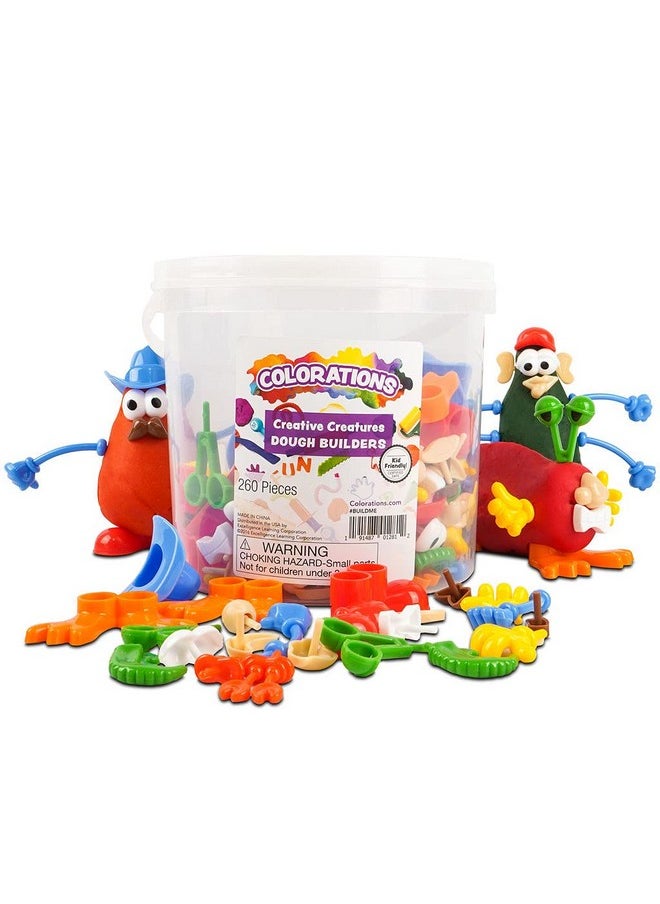 Colorations Buildme Creative Creatures Dough Builders (Includes 260 Pieces) Dough & Molding Clay Accessories For Kids Screenfree Play Time Builds Animals & Characters  - Image 2