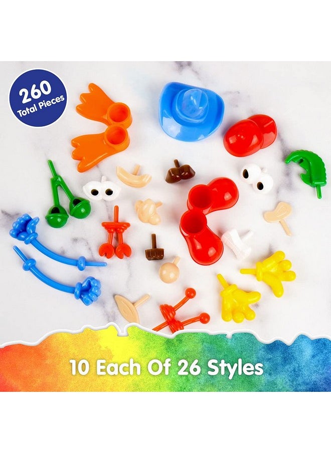 Colorations Buildme Creative Creatures Dough Builders (Includes 260 Pieces) Dough & Molding Clay Accessories For Kids Screenfree Play Time Builds Animals & Characters  - Image 4