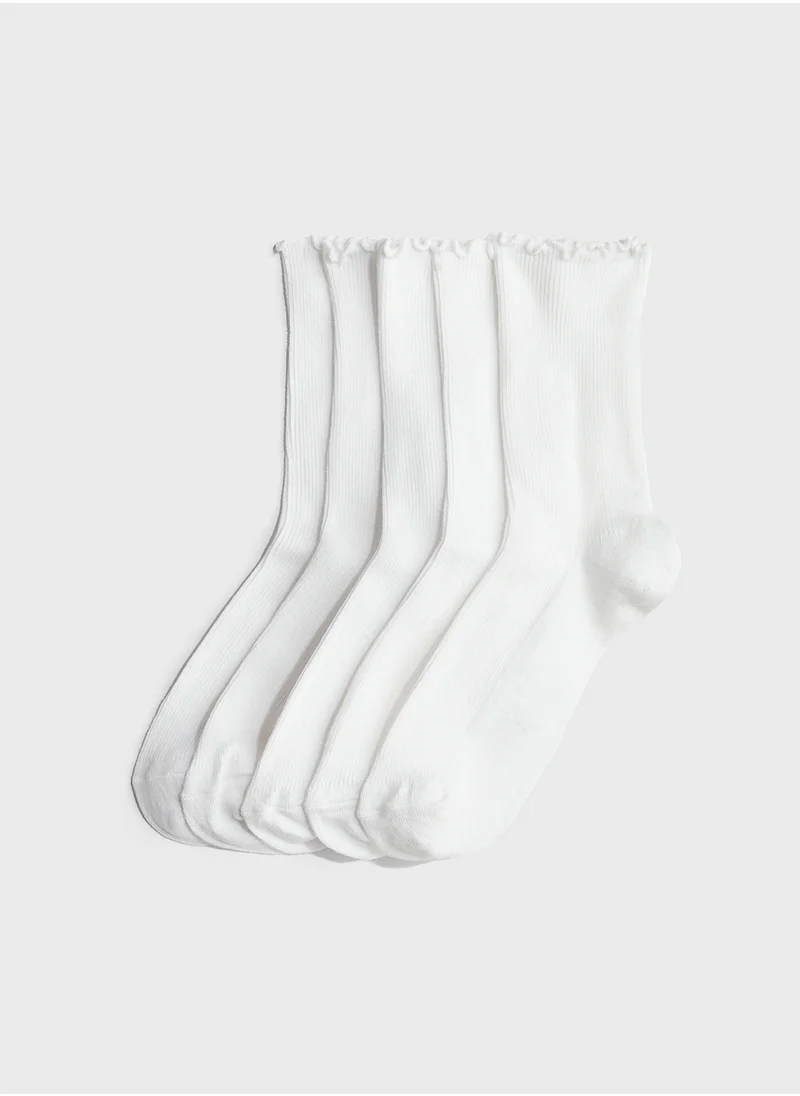 H&M 5-Pack Rib-Knit Socks