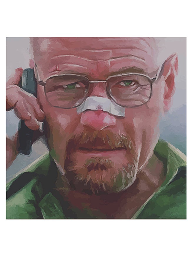RYN Walter White Breaking Bad Series Themed Wall Art Green/Beige/White 30x30cm - Image 2