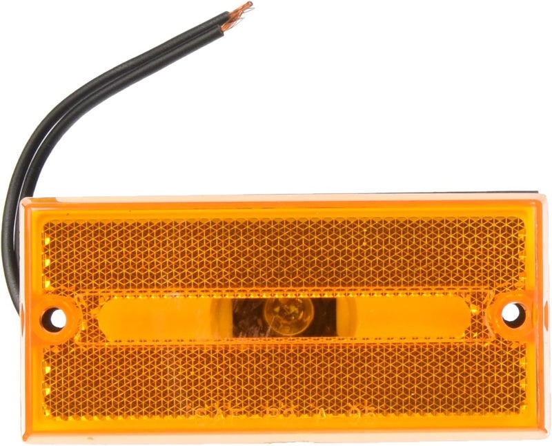 Perterson Peterson Manufacturing V132A Amber Rectangular Clearance/Side Marker Light - Image 1