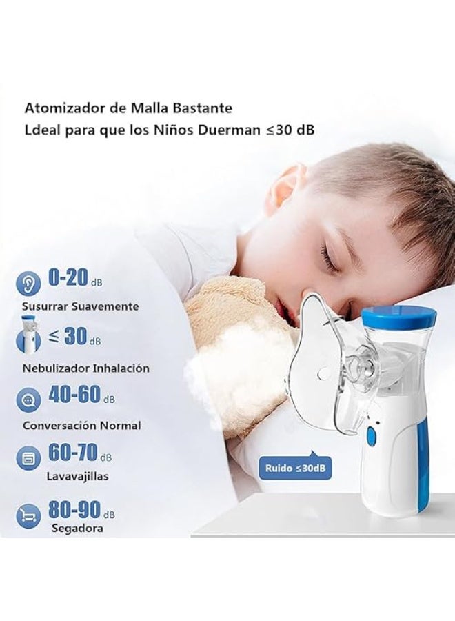 Cold Mist Steam Inhaler - Mini Portable Ultrasonic Quiet Nebulizer Kit Ideal for Travel and Home Use - Image 4