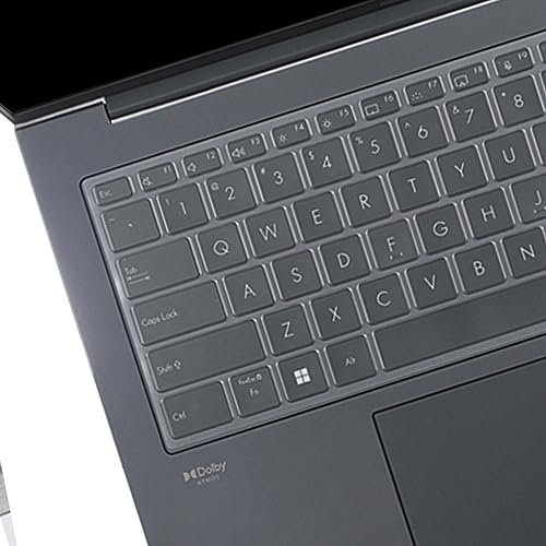 Saco Laptop Keyboard Protector Cover Compatible with 2024 ASUS Zenbook 14 OLED UX3405MA | ASUS Zenbook Duo OLED (2024) UX8406MA Series 14 Inch Laptop - Transparent - Image 4