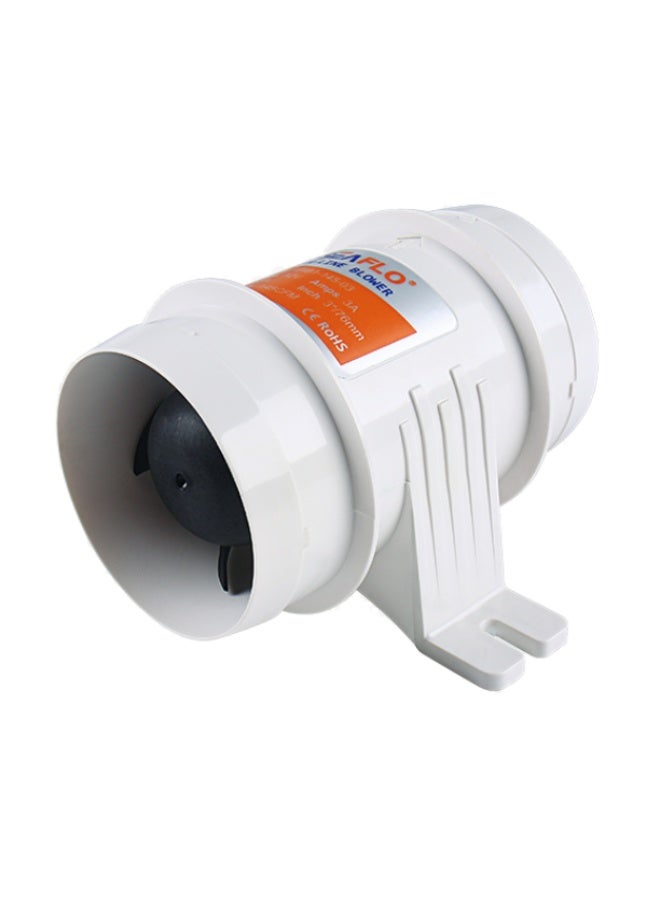 SEAFLO 3″ 145CFM in-Line Bilge Blower Fan for Marine/Ventilation/RV - Image 1