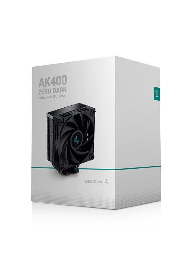 Deepcool AK400 Zero Dark CPU Cooler for Intel - LGA1700/1200/1151/1150/1155 and AMD - AM5/AM4 - R-AK400-BKNNMN-G-2