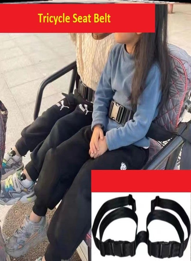 Icony Baby Safety Belt, Secure Your Little One/Twins Everywhere 1.5"X1.7Meter Adjustable 1 Pack (Black, Twin) - Image 4