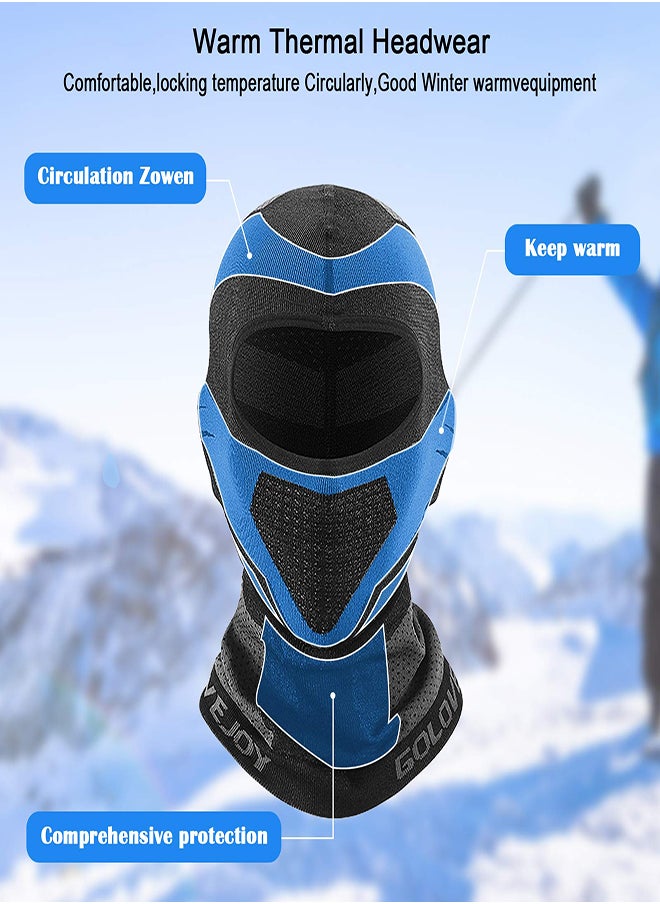 Generic - Unisex Winter Cycling Balaclavas, Thermal Fleece Windproof Breathable Full Face Mask, Ski Mask, Motorcycle Neck Warmer, Fits Helmets for Outdoor Sports - Image 1