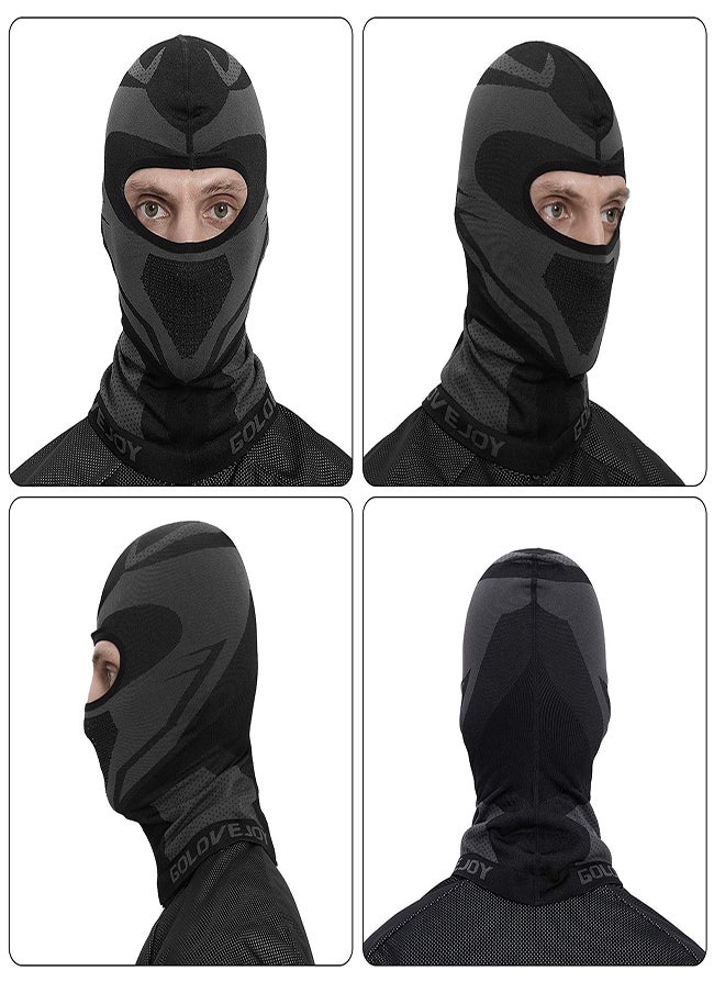 Generic - Unisex Winter Cycling Balaclavas, Thermal Fleece Windproof Breathable Full Face Mask, Ski Mask, Motorcycle Neck Warmer, Fits Helmets for Outdoor Sports - Image 1