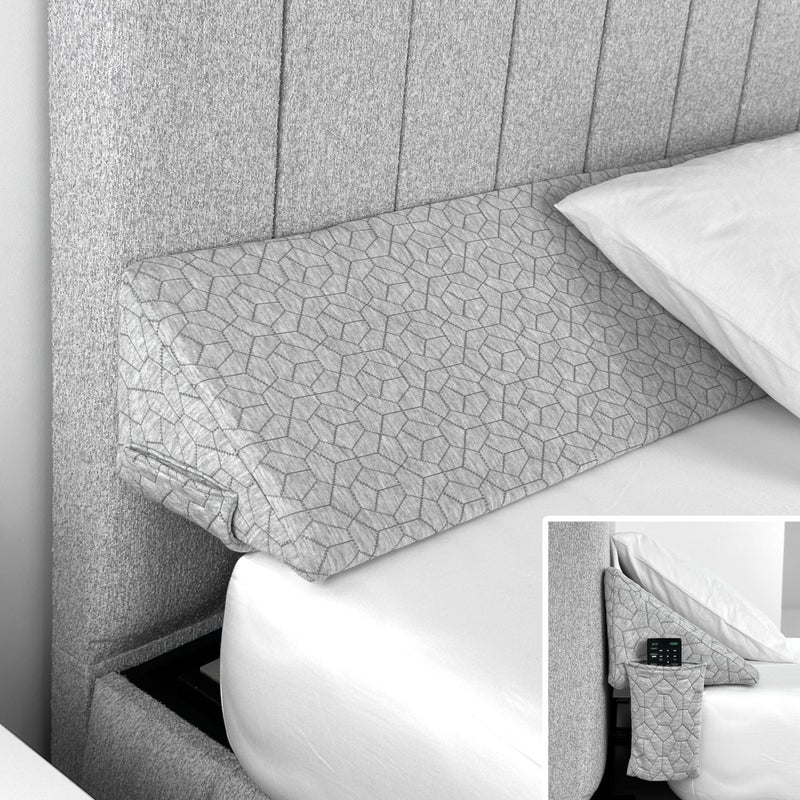 EPHEDORA EPHEDORA XL Triangle Bed Wedge Pillow for Headboard Gap 010  Bed Gap Filler King Size  Headboard PillowMattress Wedge Fill Gap Between Headboard and Mattress 