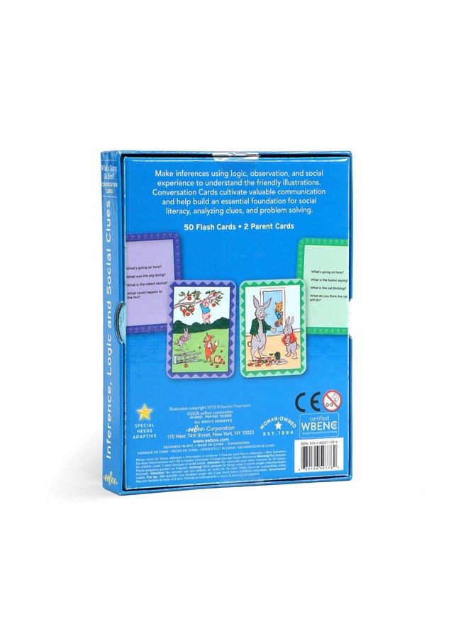 eeboo eeBoo: What's Going on Here? Conversation Flashcards, Develops Empathy Through Friendly Illustrations of Social Situations, Develop Social and Emotional Intelligence, for Ages 3 and up  - Image 4