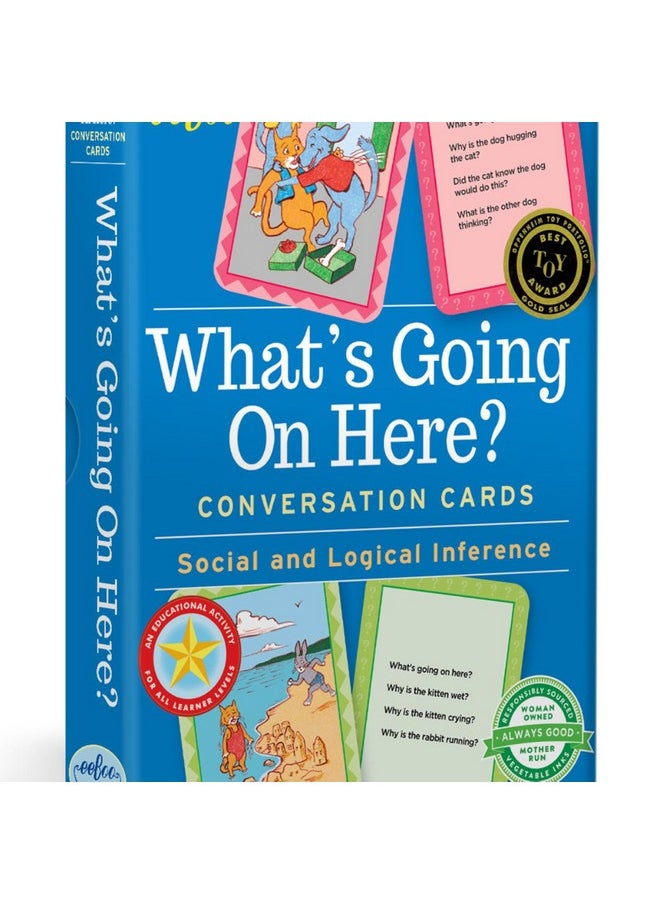 eeboo eeBoo: What's Going on Here? Conversation Flashcards, Develops Empathy Through Friendly Illustrations of Social Situations, Develop Social and Emotional Intelligence, for Ages 3 and up  - Image 5