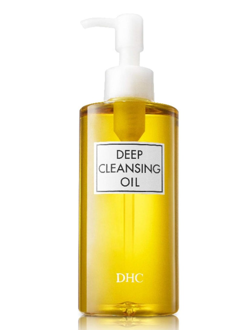 DHC Deep Cleansing Oil, Facial Cleansing Oil, Makeup Remover, Cleanses without Clogging Pores, Residue-Free, Fragrance and Colorant Free, All Skin Types, 6.7 fl. oz. - Image 1
