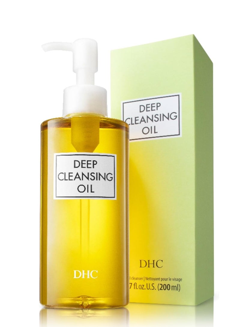 DHC Deep Cleansing Oil, Facial Cleansing Oil, Makeup Remover, Cleanses without Clogging Pores, Residue-Free, Fragrance and Colorant Free, All Skin Types, 6.7 fl. oz. - Image 2