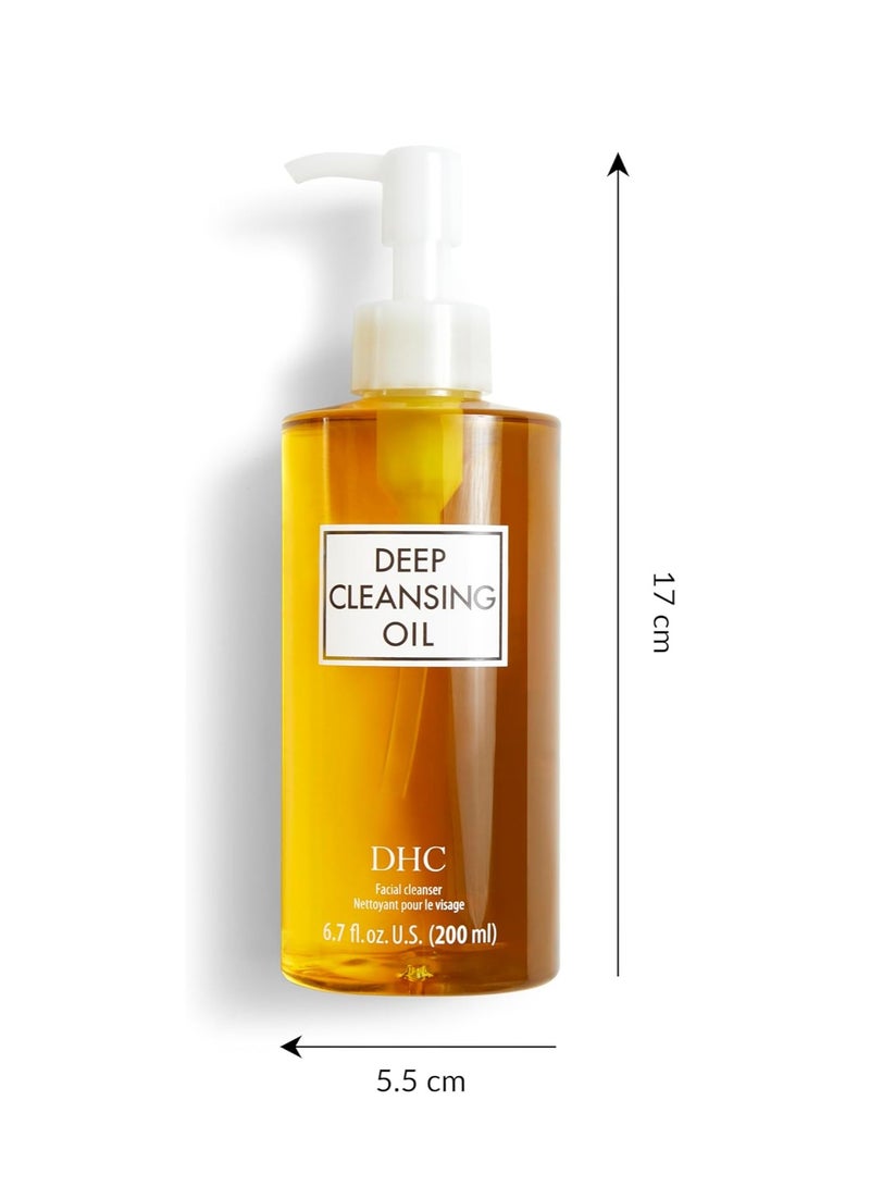 DHC Deep Cleansing Oil, Facial Cleansing Oil, Makeup Remover, Cleanses without Clogging Pores, Residue-Free, Fragrance and Colorant Free, All Skin Types, 6.7 fl. oz. - Image 3
