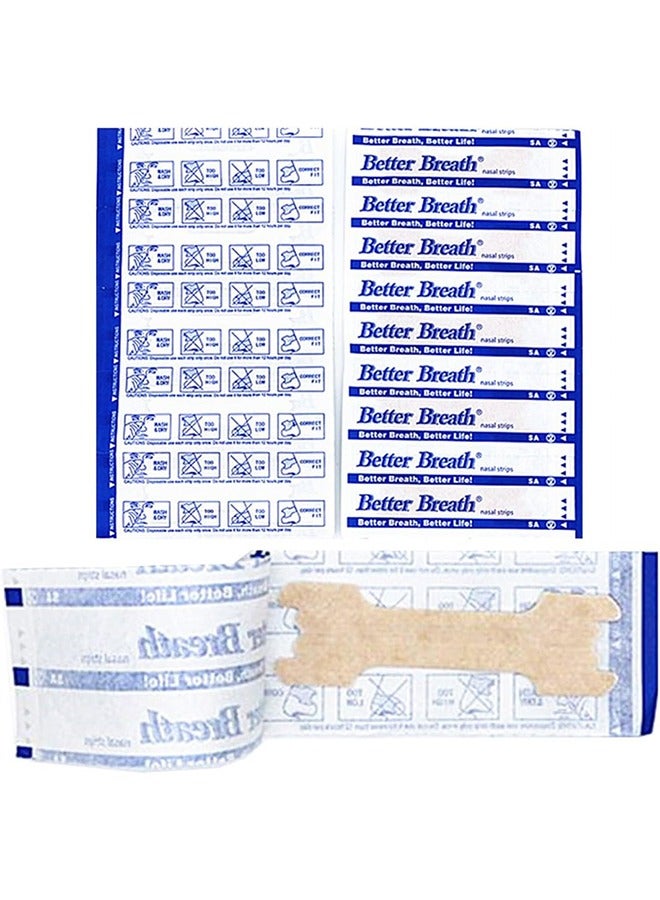 Better Breath 100Pcs Nasal Strips for Reduce Snoring, Breath Easy, Anti Snoring, Improve Sleeping (66*19mm) - Image 2