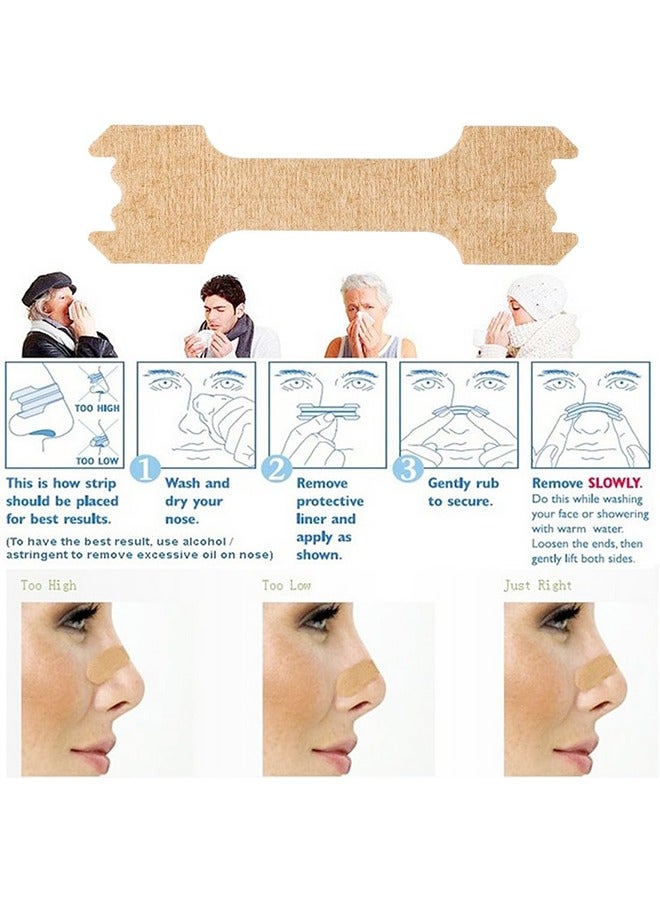 Better Breath 100Pcs Nasal Strips for Reduce Snoring, Breath Easy, Anti Snoring, Improve Sleeping (66*19mm) - Image 4