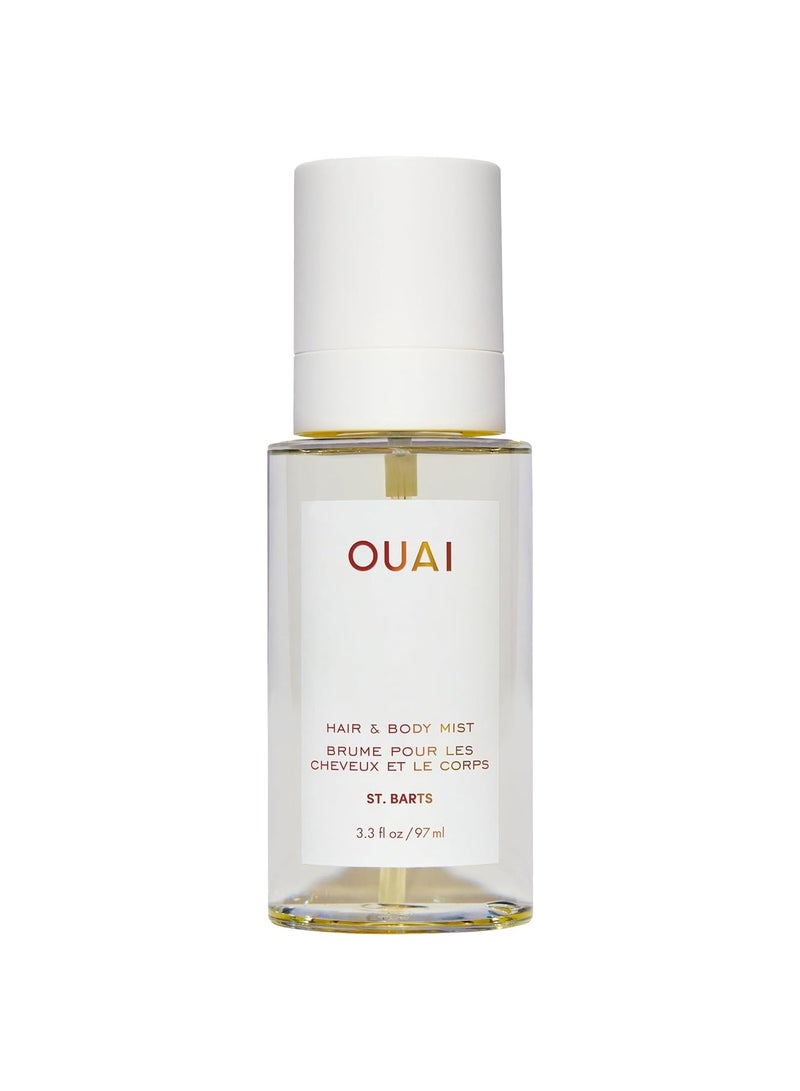 Ouai St. Barts Hair and Body Mist - Tropical-Scented Hair Perfume and Body Spray - Notes of Dragonfruit, Orange Blossom, Tuberose & Musk (3.3 Fl Oz) - Image 1