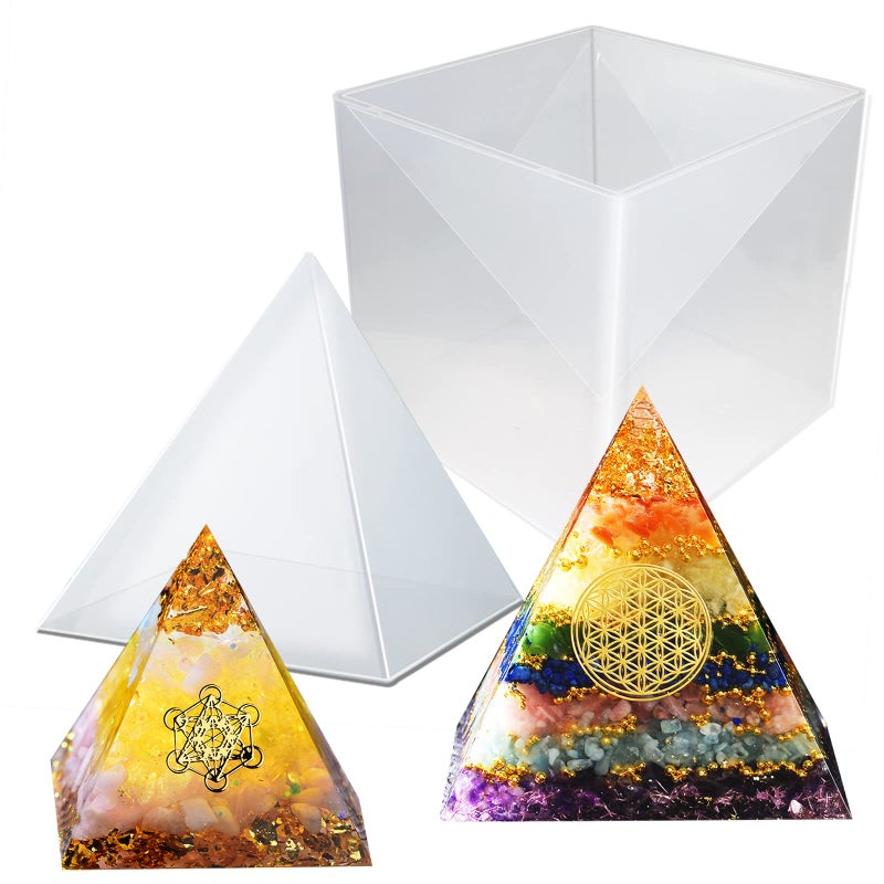 Super Large Pyramid Resin Silicone Mold  6 Inch Big Mold for Epoxy Resin Casting  DIY Jewelry and Crafts Making