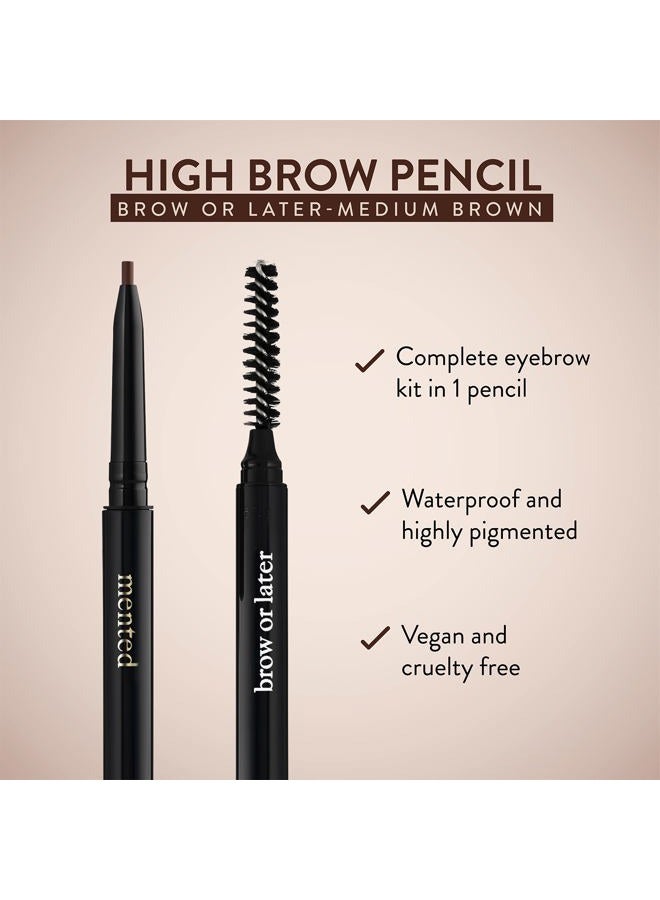 Mented Waterproof Eyebrow Pen with Brush, Brow Pencil & Lash Spoolies for Eyelash Extensions, Eye Brow Pencils for Women, Eyelash Brush & Spoolie Combo, Eyebrow Makeup Tool Set, Brow Or Later (Medium Brown) - Image 5