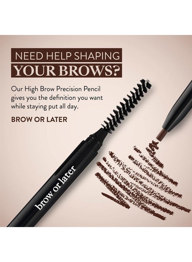 Mented Waterproof Eyebrow Pen with Brush, Brow Pencil & Lash Spoolies for Eyelash Extensions, Eye Brow Pencils for Women, Eyelash Brush & Spoolie Combo, Eyebrow Makeup Tool Set, Brow Or Later (Medium Brown) - Image 3