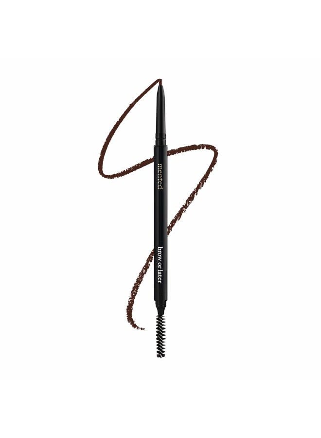 Mented Waterproof Eyebrow Pen with Brush, Brow Pencil & Lash Spoolies for Eyelash Extensions, Eye Brow Pencils for Women, Eyelash Brush & Spoolie Combo, Eyebrow Makeup Tool Set, Brow Or Later (Medium Brown) - Image 1