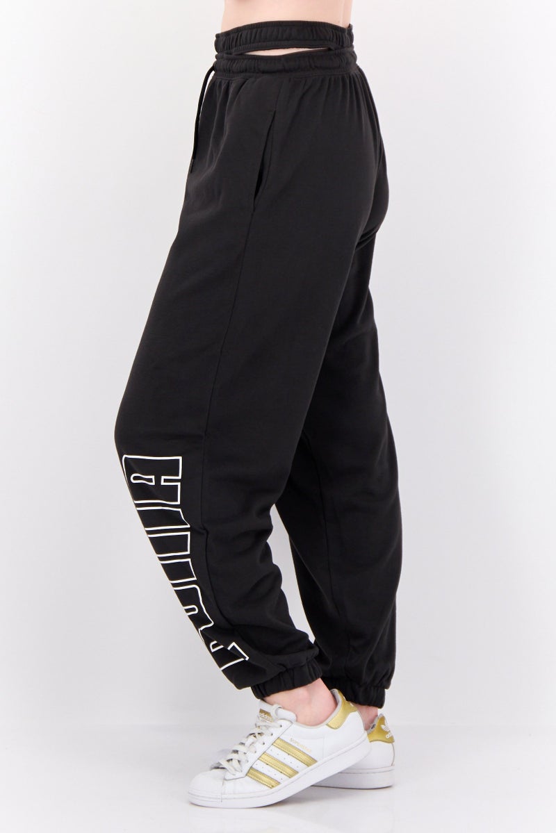 PUMA Women Sportswear Fit Training Sweatpants, Washed Black/White - Image 2