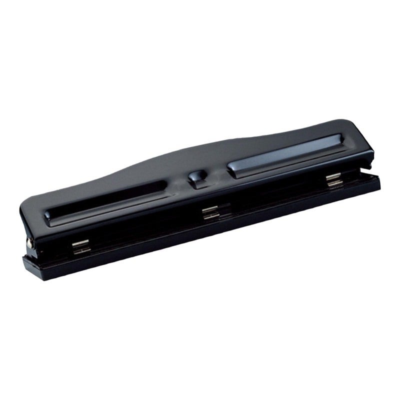 3 Hole Punch Metal Structure Adjustable Spacing 7mm Punching Diameter Manual Puncher - Non Slip Pad Base 3 Hole Paper Punch for Office - Image 3