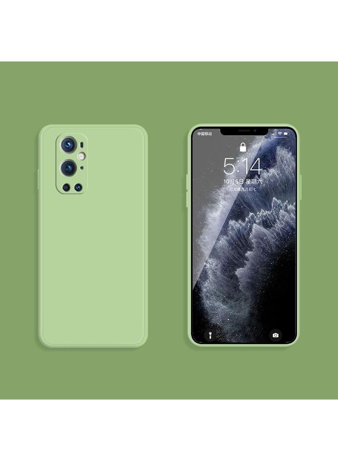 S-TOP Case For OnePlus 9 Pro Solid Color Imitation Liquid Silicone Straight Edge Dropproof Full Coverage Protective Case - Image 2