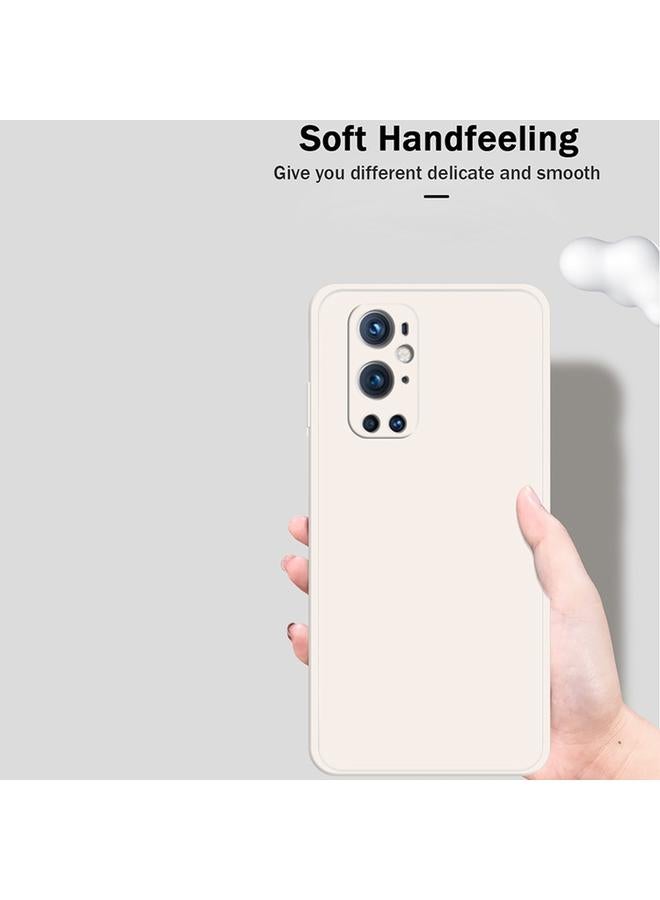 S-TOP Case For OnePlus 9 Pro Solid Color Imitation Liquid Silicone Straight Edge Dropproof Full Coverage Protective Case - Image 3