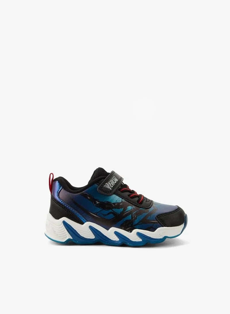 Marvel BLACK Boys Venom Print Light-Up Ankle School Sneakers for Men | Best Price UAE
