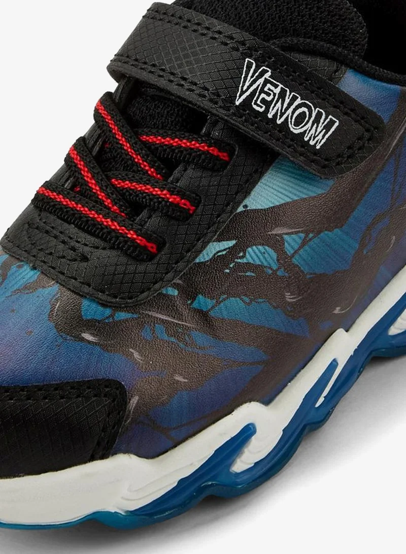 Marvel BLACK Boys Venom Print Light-Up Ankle School Sneakers for Men | Best Price UAE