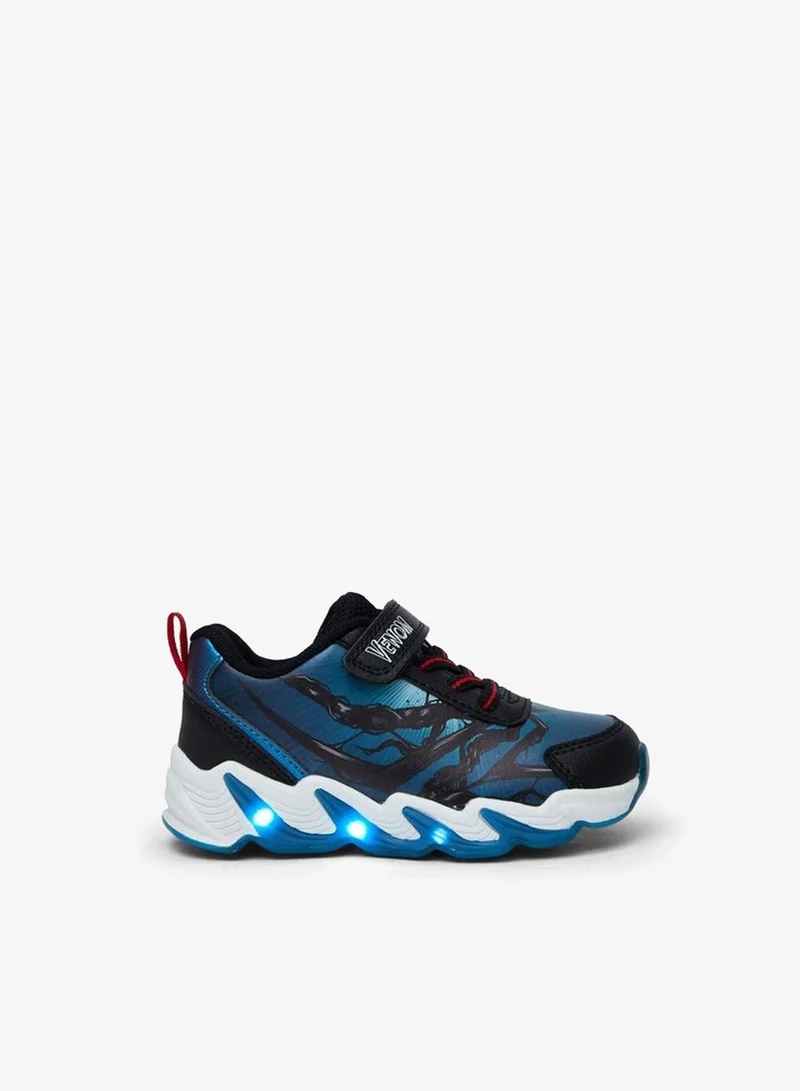 Marvel BLACK Boys Venom Print Light-Up Ankle School Sneakers for Men | Best Price UAE