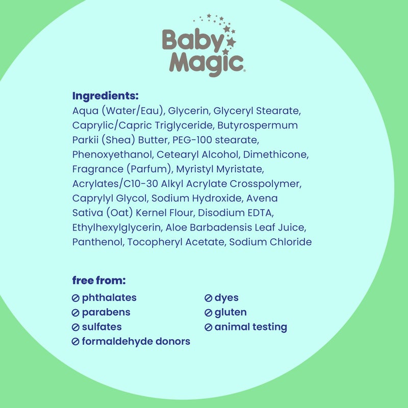 Baby Magic كريم بيبي ماجيك كريمي مخفوق بنكهة الفانيليا والشوفان، 8.4 أونصة - Image 4