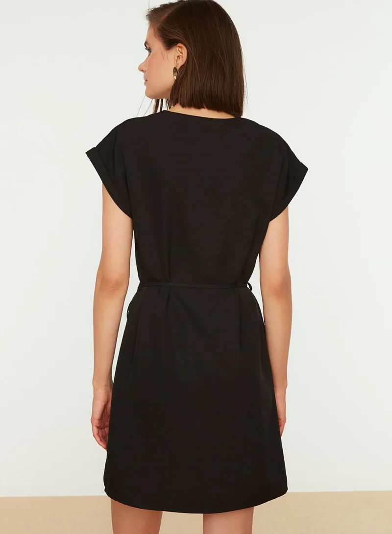 trendyol Roll Sleeve Shirt Dress