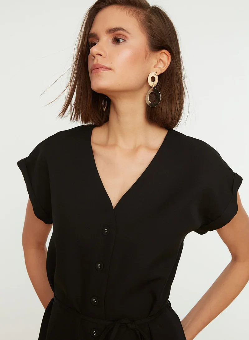 trendyol Roll Sleeve Shirt Dress
